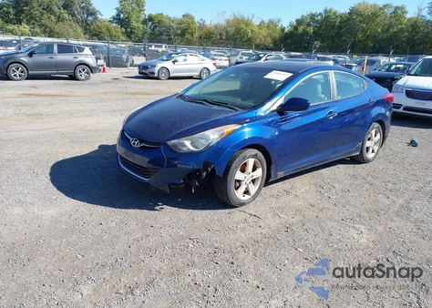 2013 Hyundai Elantra Gls из США, поврежденный, VIN KMHDH4AE9DU536077